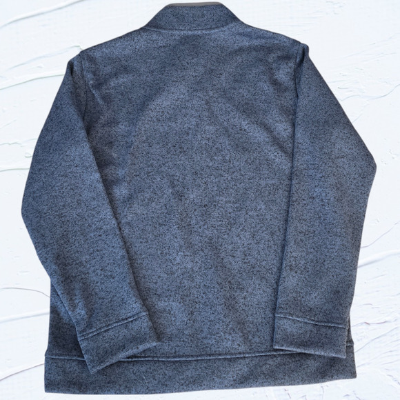 NWT, Eddie Bauer 1/4 Snap Sweater Blue, Size Large - Picture 5 of 5